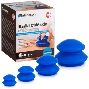 Bańki chińskie silikonowe Balanssen niebieskie 4 szt.
